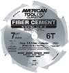 Fibercut Carbide Circular Saw Blade 7-1/4 In, 6 Tooth