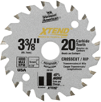 Carbide Tip Crosscut Rip Saw Blade 3-3/8 In, 20 Tooth