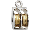 Fixed Double Pulley 1 In