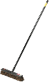 Palmyra Bristle Pushbroom Set 18 In