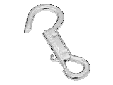 Bolt Snap Open Eye 5/16 In x 3-1/2 In Zinc Plated