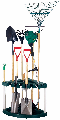 Corner Garden Tool Rack