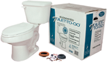 Toilet-To-Go, White Elongated Bowl