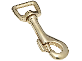 Bolt Snap Swivel Loop Eye 1/2 In x 3 In Brass