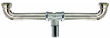 Slip Joint Center Outlet Continuous Waste, 1-1/2 In x 16 In