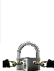 Xena Bullett U Padlock, Shackle ID 4 In