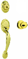 Entry Handleset Dakota Polo Grade 3 Polished Brass 