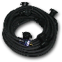 Black Pro Cap STW 12/3 Multi Outlet Extension Cord, 50 Ft
