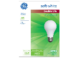 Double Life Soft White Bulb  75 Watt, 4 Pack
