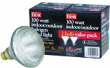 Indoor/Outdoor Halogen Floodlight, 100 Watt 2 Pack