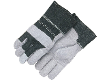 Split Cowhide Palm Patch Safety Cuff Work Glove Large