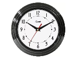Wall Clock Simple Black 8 In
