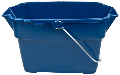 Plastic Bucket With Handle Blue 14 Quart