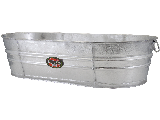 Oval Tub Hot Dipped Galvanized 33.25 Gallon