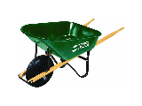 6 Cubic Feet Wood Handle Wheelbarrow