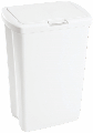 Recrtangular Spring Top Wastebasket 53 Quart White