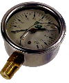 2-1/2 In Liquid Fill Gauge, 0-200 PSI