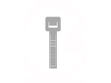 8 In Light Duty Cable Tie, Natural 100 Pack