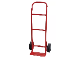 Flow Back Handle Hand Truck With 10 In Solid Wheels