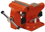 Light Duty Bench Vise With Swivel Base, 3-1/2 In
