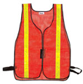 Premium Orange Safety Vest With Reflective Stripes
