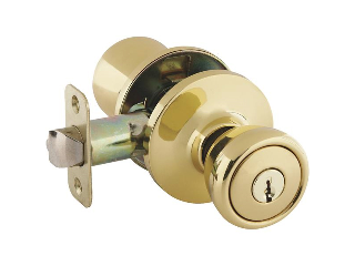 Keyed Entry Lockset Tulip G3 Polished Brass