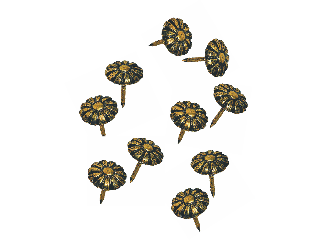 Upholstery Tacks Brass Daisey