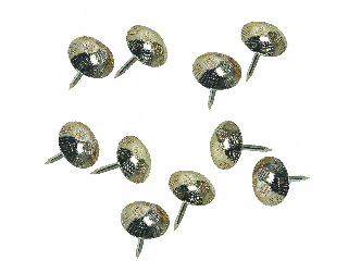 Upholstery Tacks Hammered Nickel