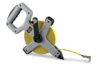 Handwind Open Steel Tape Reel, 1/2 In X 200 Ft