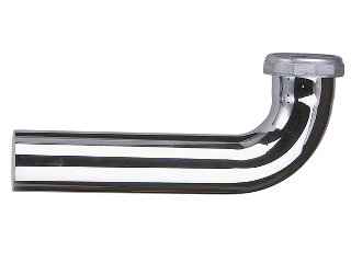 Chrome Slip Joint Waste Bend, 1-1/2 In x 7 In