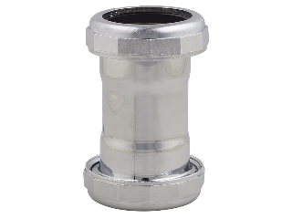Chrome Double Slip Joint Extention Coupling, 1-1/4 In