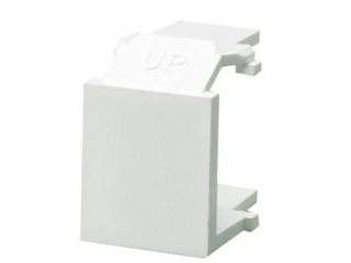 Quick Port CAT 5E Wall Plate Blank Inserts, 6 Pack