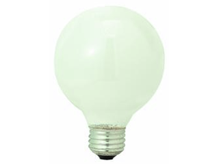 Vanity Globe Light Bulb, White 60 Watt