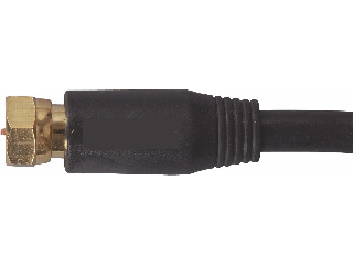 Black RG6 Co-Axial Cable, 50 Ft