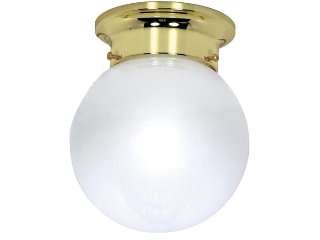 Ceiling Mount Ball Light Fixture, White
