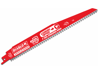 6 TPI Wood Carbide Tipped Reciprocating Blade, 9