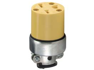 Commercial Armored Grounded Connector, 15 Amp