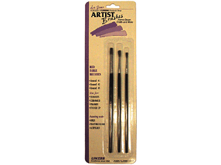Red Sable Artist Brush Set 3 Pack