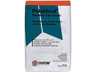Sanded Tile Grout Gray 25 Lb Bag