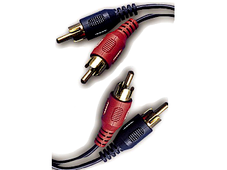 2 RCA To 2 RCA Audio Cable, 3 Ft
