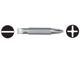 Double End Screwdriver Bit #1 Phillips / 6-8 Slotted