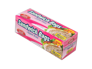 Zipper Seal Sandwich Bags, 50 Ct