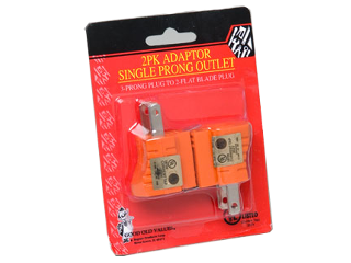 Grounding Electrical Adapter, 2 Pack