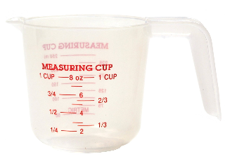 Plastic Measure Cup 1 Cup
