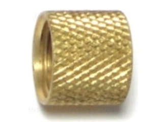 Knurled Coupling, Brass  1/8 In