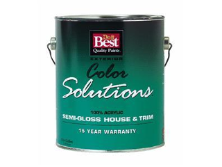 Color Solution Semi-Gloss Latex House Paint White (Sizes)