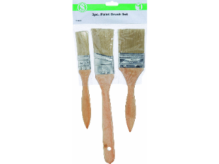 Smart Savers China Bristle Paint Brush Set, 3 Piece