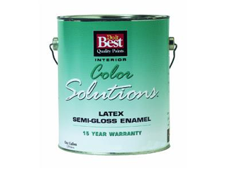 Color Solution Semi-Gloss Latex Enamel Dover White Gallon