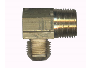 90 Degree Flare Elbow, 3/8 In  Fine Thread