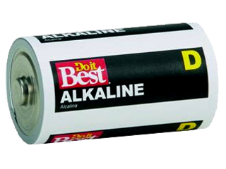 Household Use Alkaline Size D, 4 Pack